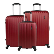 Kit mala de viagem ABS pequena 10kg, média e grande 4 rodas 360º Londres Swiss Move