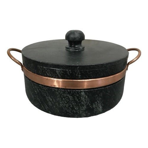 KIT PANELA + FRIGIDEIRA DE PEDRA SABÃO