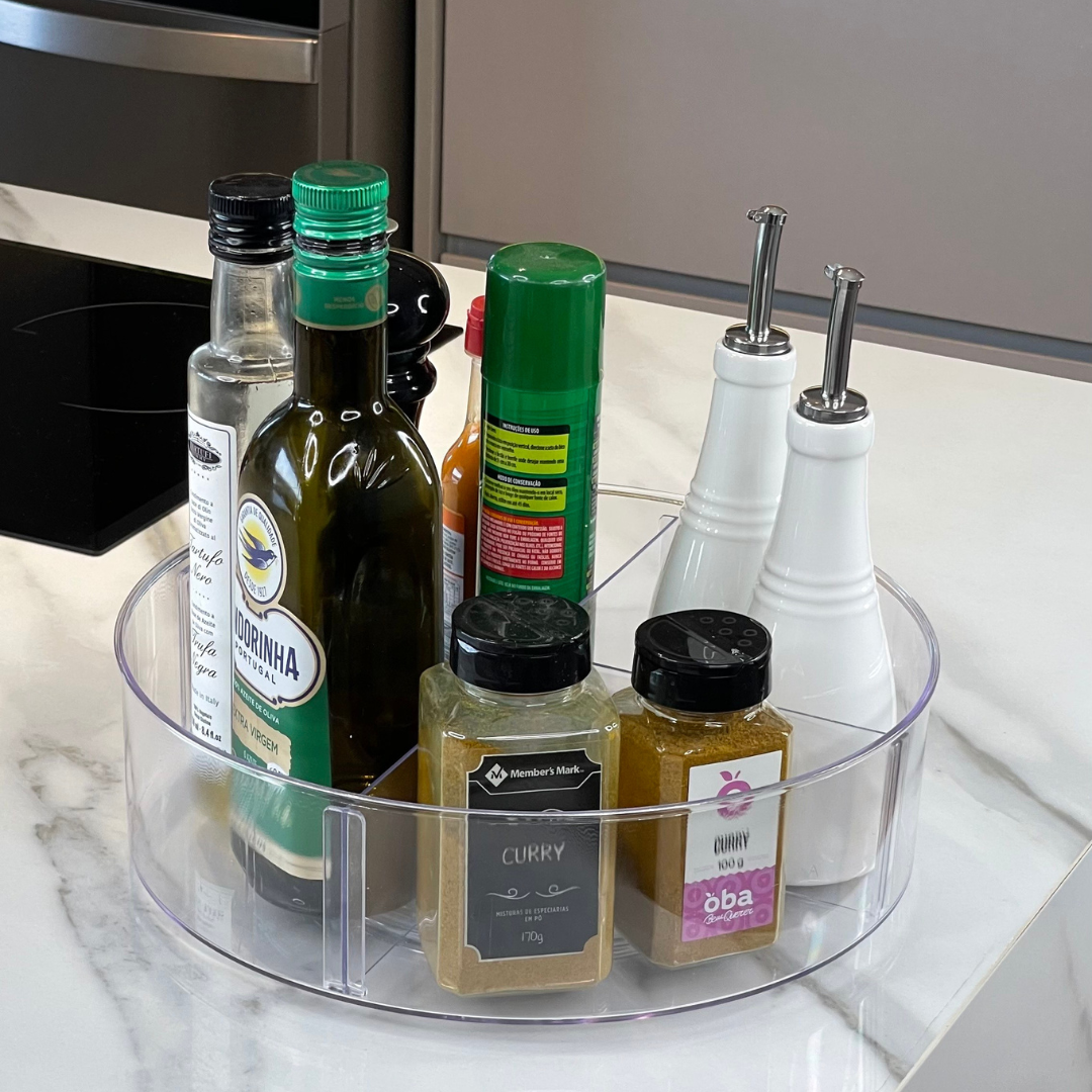 Organizador Giratório com Divisórias 29,8cm x 9cm