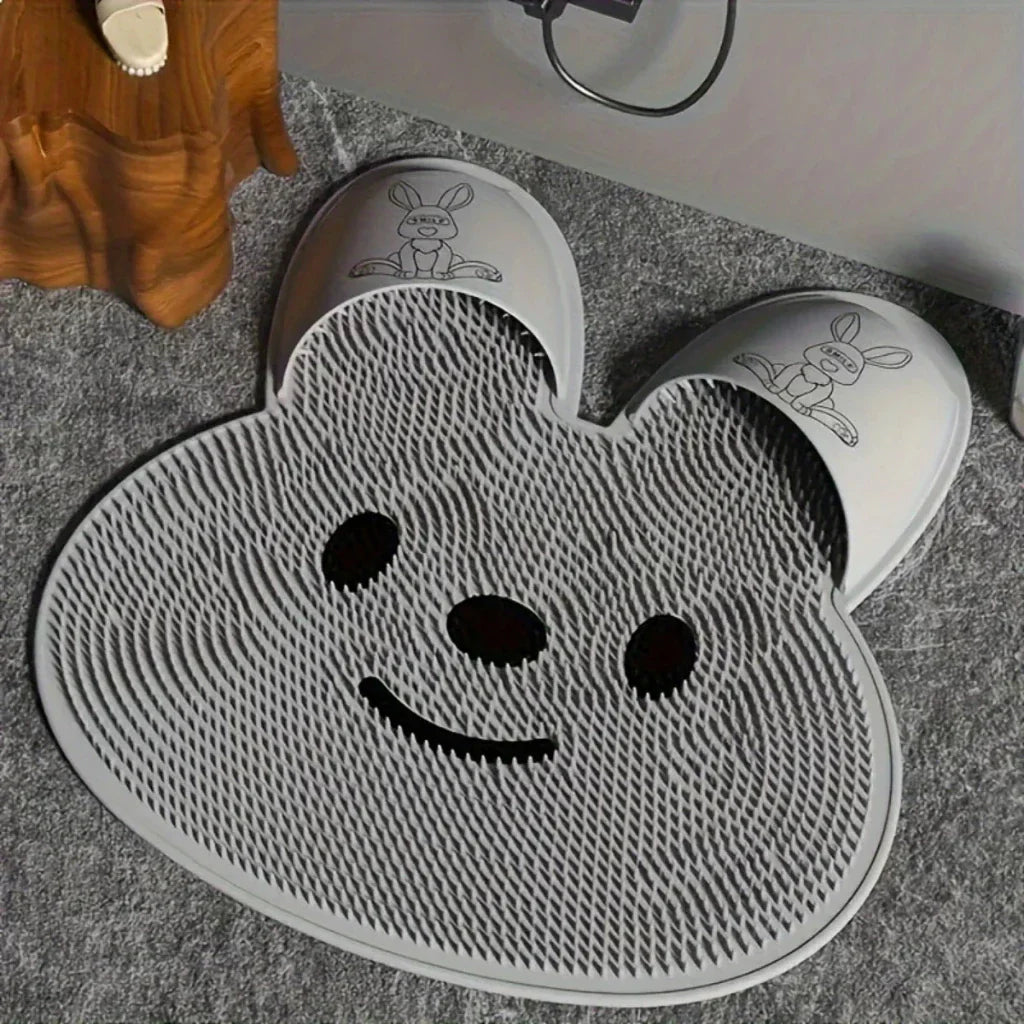 Tapete de Banheiro Antiderrapante Box Massageador Limpeza Pés